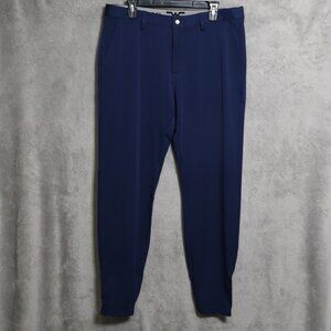 Avalon Golf Performance Jogger Pants Mens 36L Blue Stretch Athletic Zip Cuffs